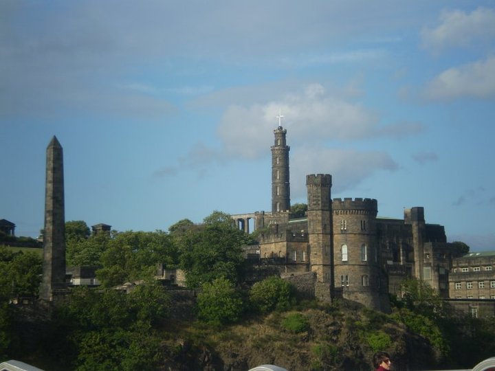 The monuments and observatory on Calton Hill