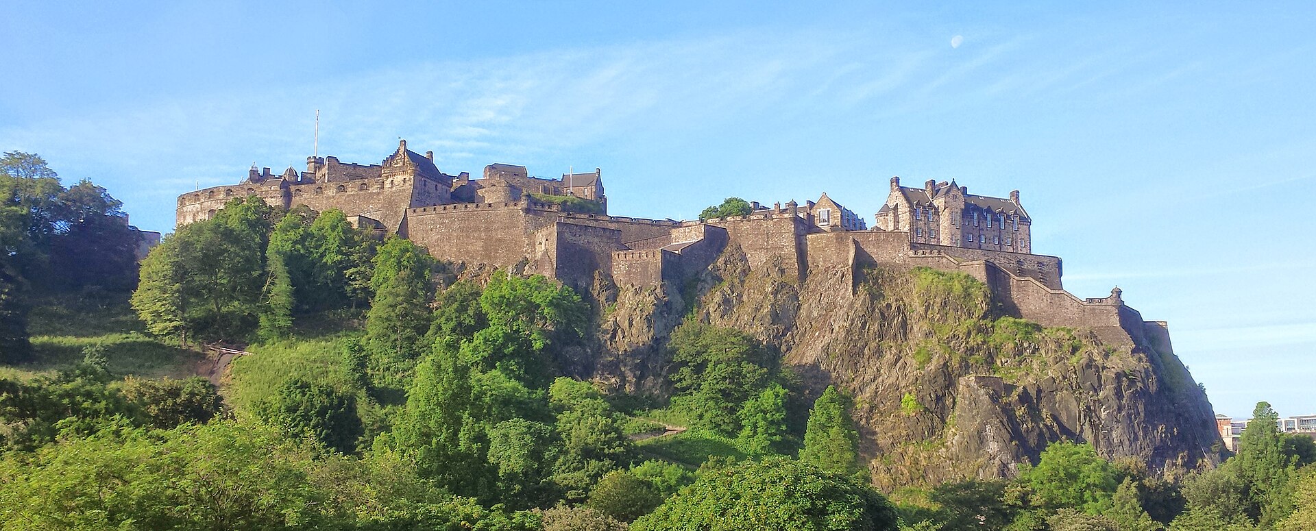 Edinburgh Castle and the surrounding Old Town